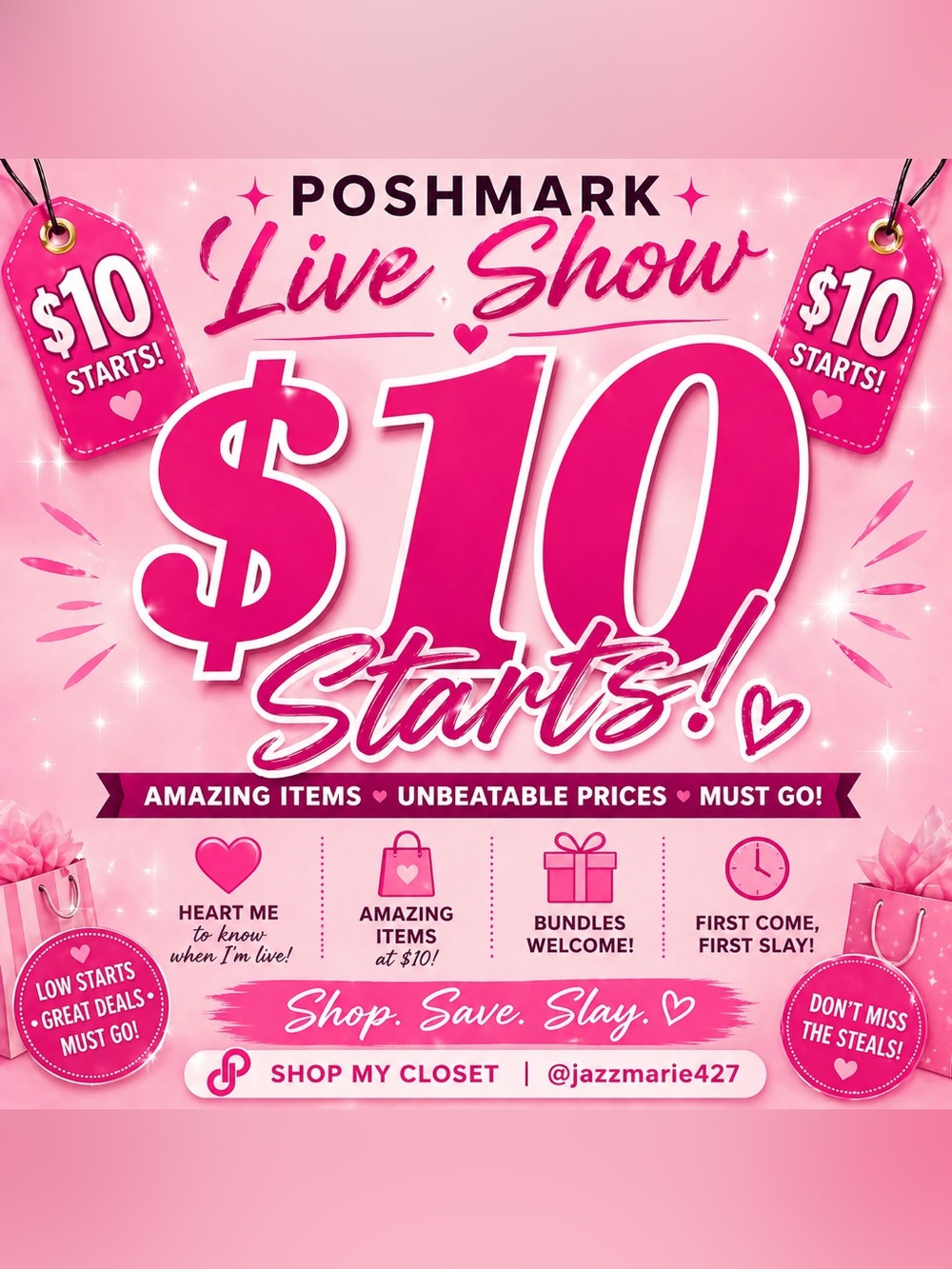 $10 Starts Boss Blessing Closet Sale